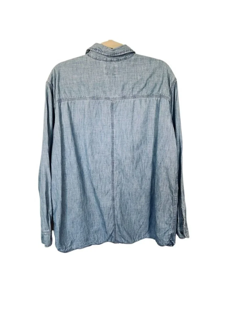 Lot 3 Levis Auburn Worker Mens L Cotton Long Sleeve Work Shirts Green Blue Cream